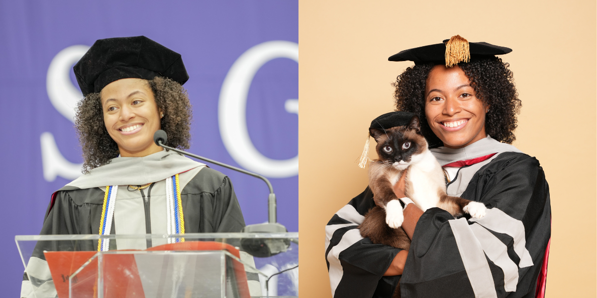 Dr. Kilgore at graduation in 2023