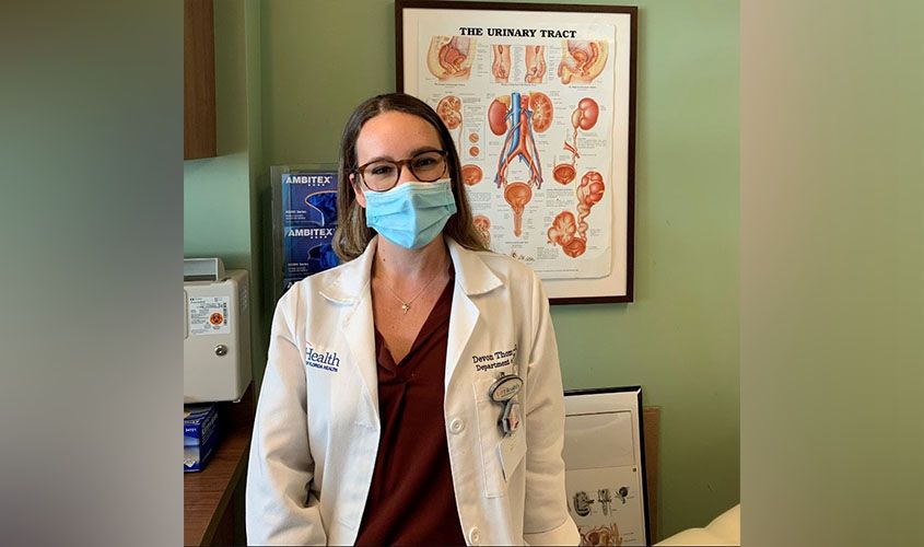 Dr. Devon Thomas MD '20 SGU alumna urology resident portrait. News