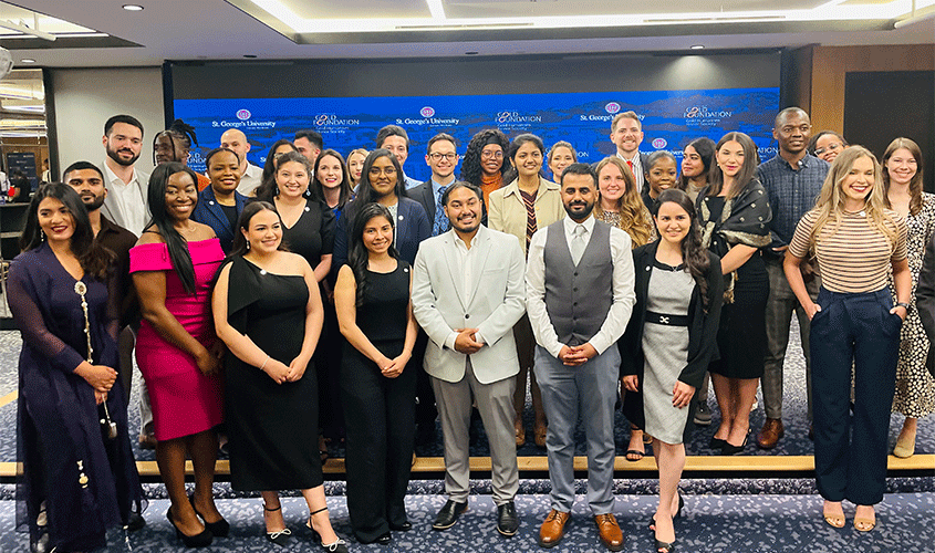 St. George’s University’s Gold Humanism Honor Society inductees