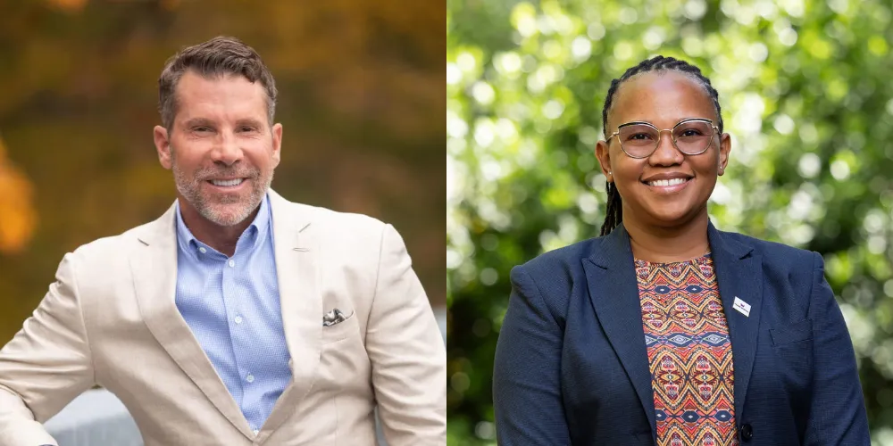 Headshots of Jeff Vacirca and Orapeleng Phuswane-Katse|SOM grad Jeff Vacirca News