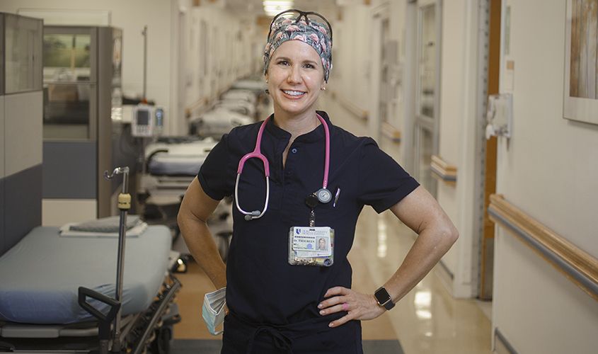 Dr. Traci Thoureen, MD '98, Emergency Medicine physician at Duke University.