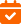 Orange calendar icon with a checkmark