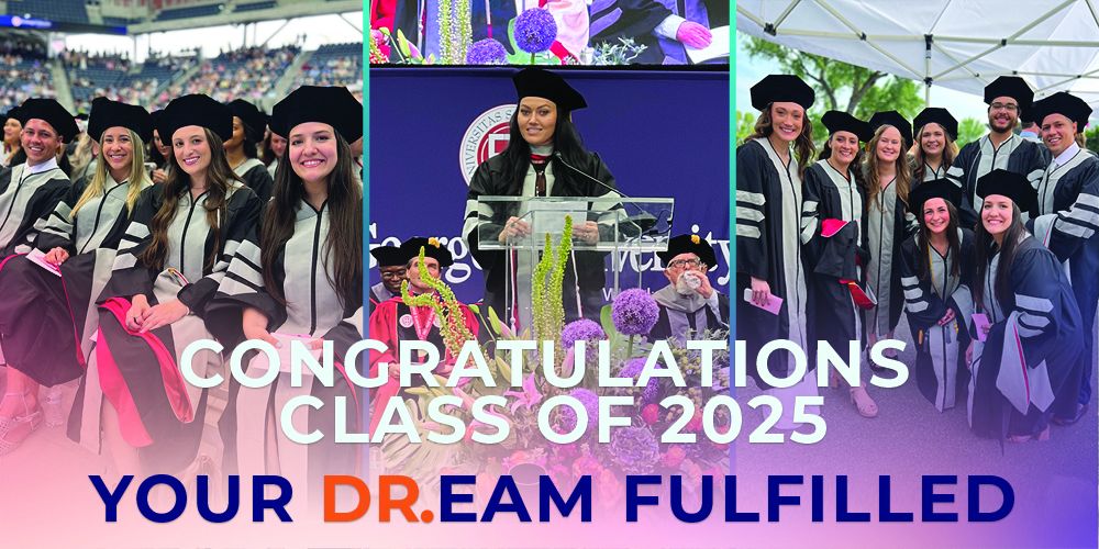 A celebratory photo montage collage showcasing SGU School of Veterinary Medicine students and graduates at their Commencement ceremony.