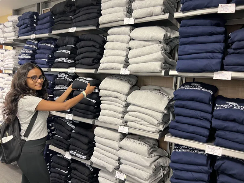 Student in Bookstore